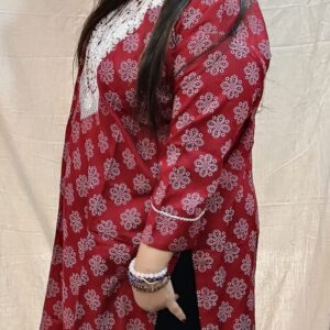 Women’s/Girl’s Straight Cut Embroidered Kurta