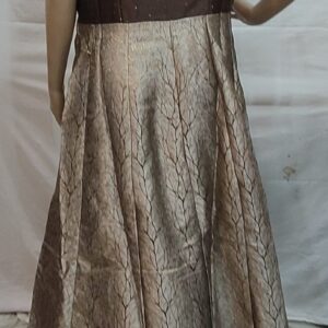 Women’s and Girl’s Silk Stone and Gold Work Gown