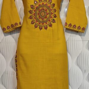 Women’s/Girl’s Cotton Blend Sraight Cut Kurti